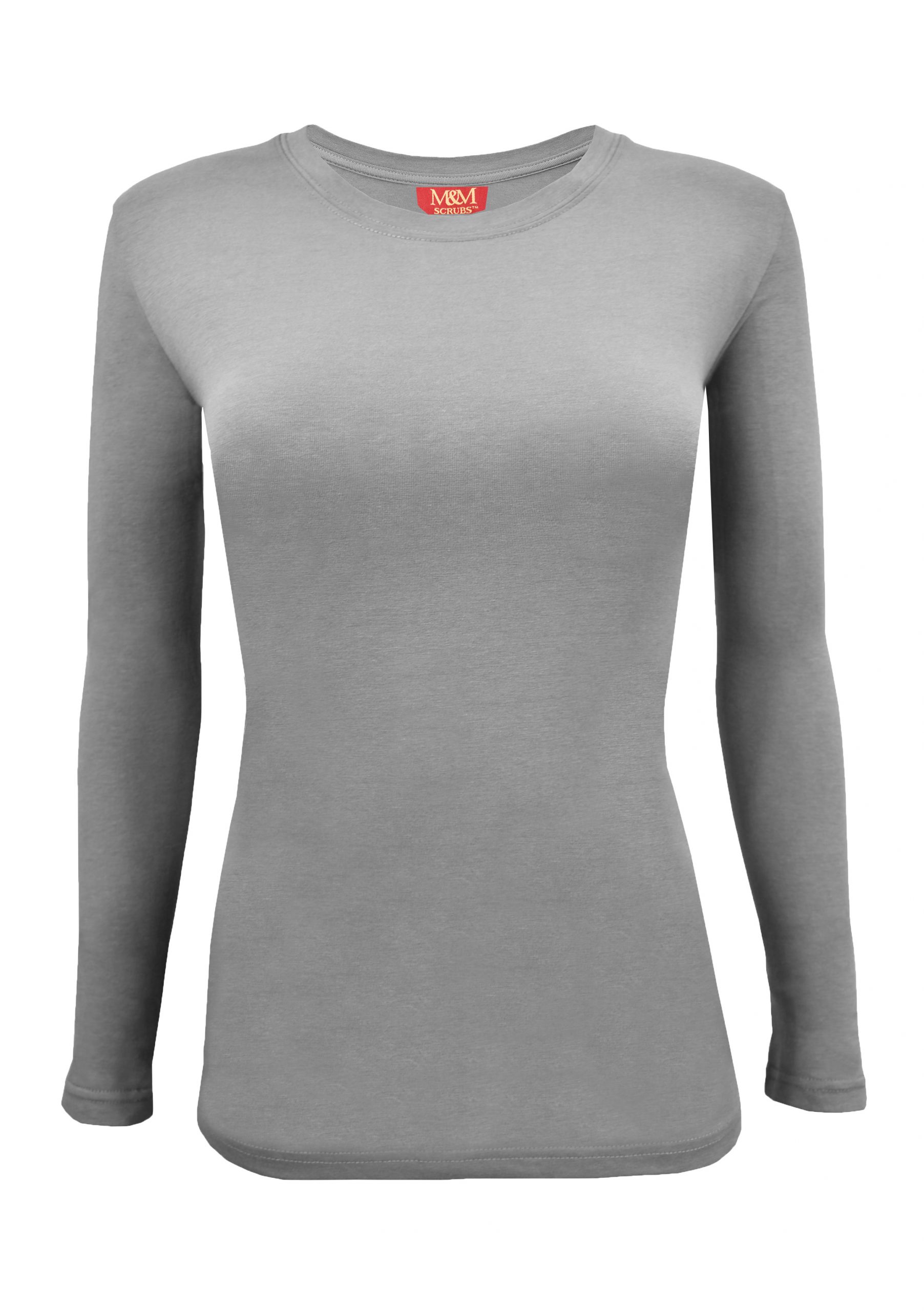 M&M SCRUBS Women's Crew Neck Long Sleeve Bodysuit Slim Fit Casual Full Body  Shapewear T Shirts Leotards for women : : Clothing, Shoes 