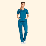 M&M Scrubs Women’s V-Neck Scrub Set – Soft Poly-Cotton - Image 2