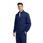 M&M SCRUBS Men’s Scrub Jacket Zip Front – Stretch Medical Warm-Up Jacket with 5 Pockets, ID Loop - Image 6