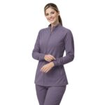 M&M SCRUBS Women’s Full Zip Scrub Jacket – 4-Way Stretch Warm-Up Jacket with Stand Collar, Moisture-Wicking - Image 7