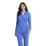 M&M SCRUBS Women’s Zip Front Scrub Jacket – 4-Way Stretch, Moisture Wicking Warm-Up Medical Jacket - Image 11