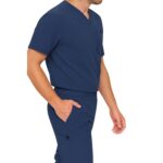 M&M SCRUBS Men's Jogger Scrub Set – Luxe Stretch Medical Uniform, V-Neck Scrubs Top & Jogger Pants - Image 6