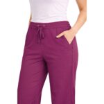 M&M SCRUBS Women’s Modern Fit Scrub Pants – High Rise Stretch Drawstring Medical Uniform Bottoms - Image 2