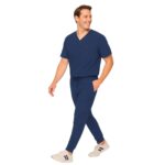 M&M SCRUBS Men's Jogger Scrub Set – Luxe Stretch Medical Uniform, V-Neck Scrubs Top & Jogger Pants - Image 7