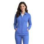 M&M SCRUBS Women’s Zip Front Scrub Jacket – 4-Way Stretch, Moisture Wicking Warm-Up Medical Jacket - Image 8