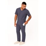 M&M SCRUBS Men's Scrub Set – Stretch V-Neck Multi-Pocket Mens Medical Uniform Scrubs Top & Cargo Pants - Image 6