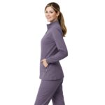 M&M SCRUBS Women’s Full Zip Scrub Jacket – 4-Way Stretch Warm-Up Jacket with Stand Collar, Moisture-Wicking - Image 9