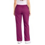 M&M SCRUBS Women’s Modern Fit Scrub Pants – High Rise Stretch Drawstring Medical Uniform Bottoms - Image 4