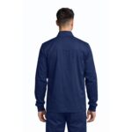 M&M SCRUBS Men’s Scrub Jacket Zip Front – Stretch Medical Warm-Up Jacket with 5 Pockets, ID Loop - Image 4