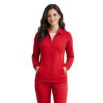 M&M SCRUBS Women’s Zip Front Scrub Jacket – 4-Way Stretch, Moisture Wicking Warm-Up Medical Jacket - Image 5
