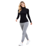 M&M SCRUBS Women's Long Sleeve Turtle-Neck T-Shirt Under Scrub - Image 3