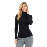 M&M SCRUBS Women's Long Sleeve Turtle-Neck T-Shirt Under Scrub - Image 5