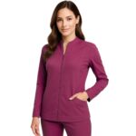 M&M Scrubs Women’s Ultra Soft Zip Scrub Jacket - Image 4