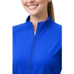 M&M SCRUBS Women’s Full Zip Scrub Jacket – 4-Way Stretch Warm-Up Jacket with Stand Collar, Moisture-Wicking - Image 5