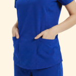 M&M SCRUBS Women's Ultra Soft Drop-Neck 2 Pocket Scrub Set - Image 2